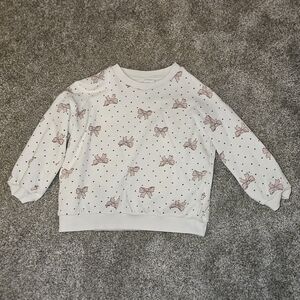 H&M Kids Bow Sweatshirt Size 4